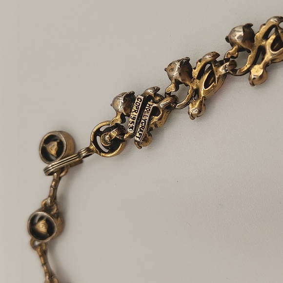 HOLLYCRAFT Vintage Multicolor Crystal Necklace and Earring Set - Picture 11 of 11